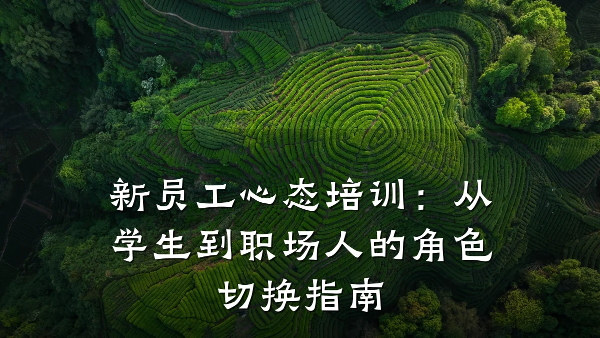 新员工心态培训:从学生到职场人的角色切换指南