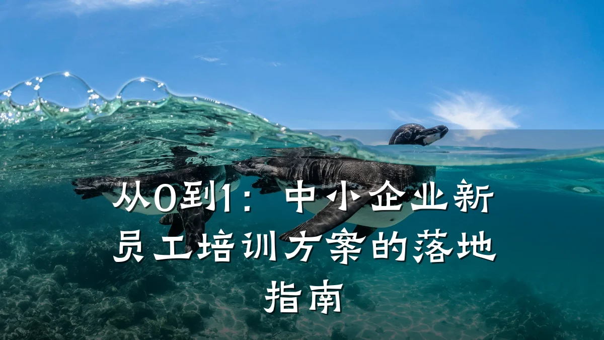 从0到1:中小企业新员工培训方案的落地指南