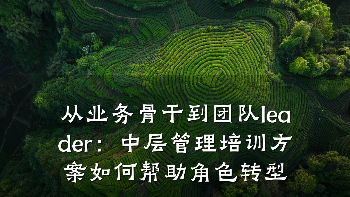 从业务骨干到团队leader:中层管理培训方案如何帮助角色转型