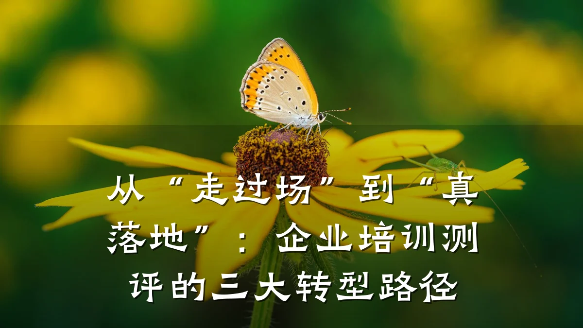 从“走过场”到“真落地”：企业培训测评的三大转型路径