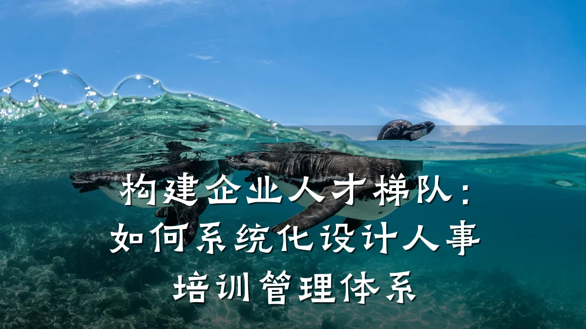 构建企业人才梯队:如何系统化设计人事培训管理体系