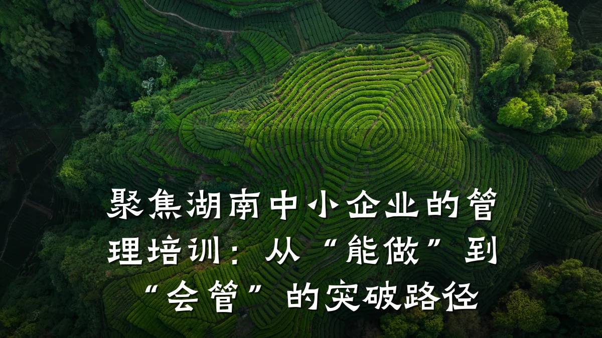 聚焦湖南中小企业的管理培训:从“能做”到“会管”的突破路径