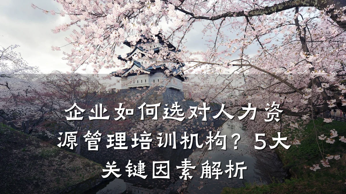 企业如何选对人力资源管理培训机构?5大关键因素解析