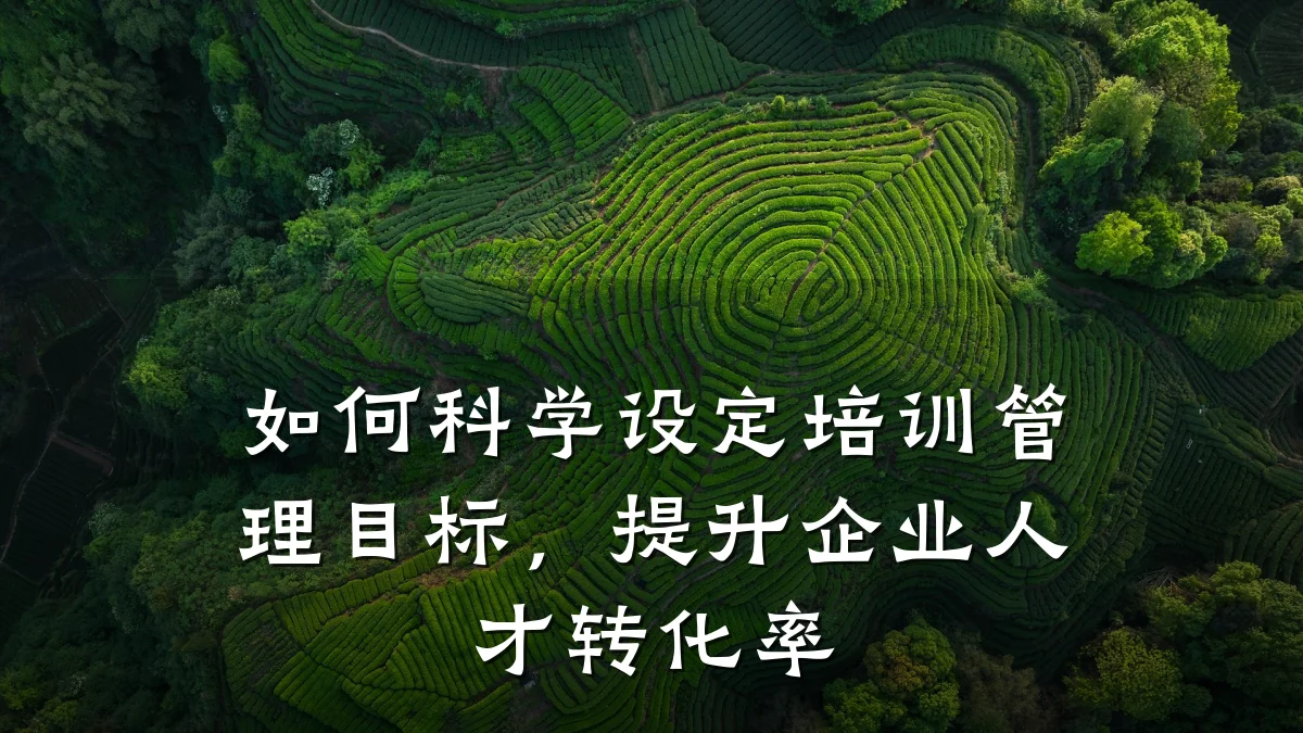 如何科学设定培训管理目标,提升企业人才转化率