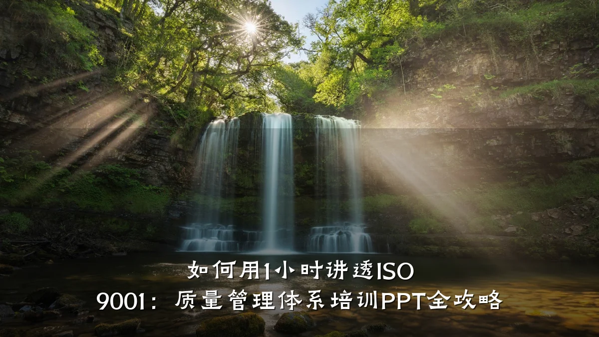 如何用1小时讲透ISO 9001:质量管理体系培训PPT全攻略