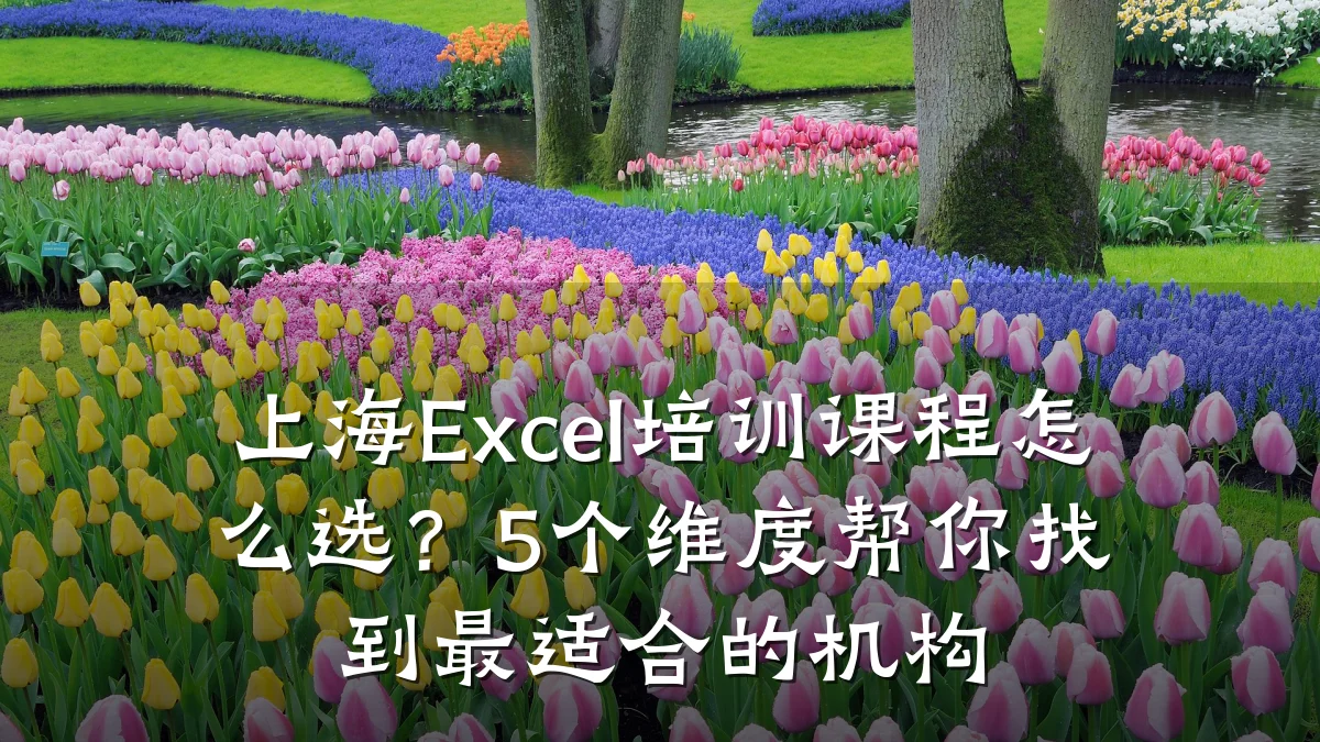 上海Excel培训课程怎么选?5个维度帮你找到最适合的机构
