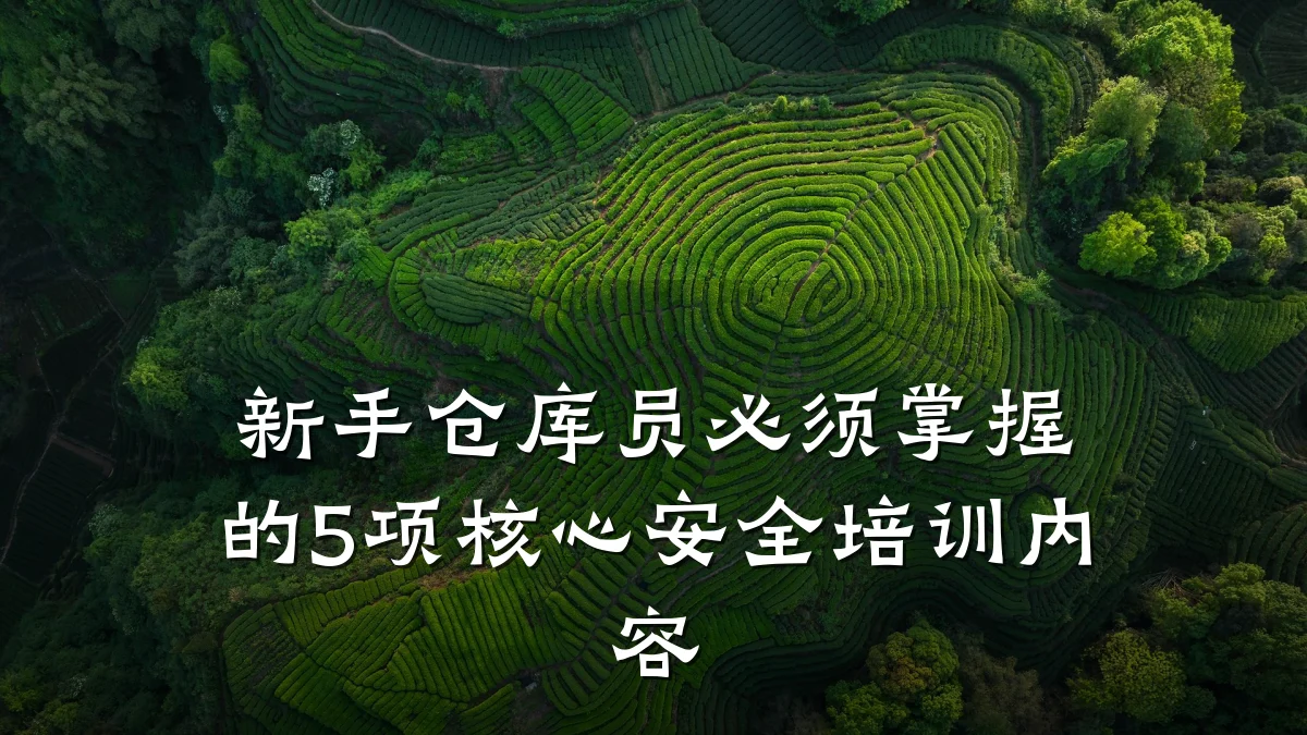新手仓库员必须掌握的5项核心安全培训内容