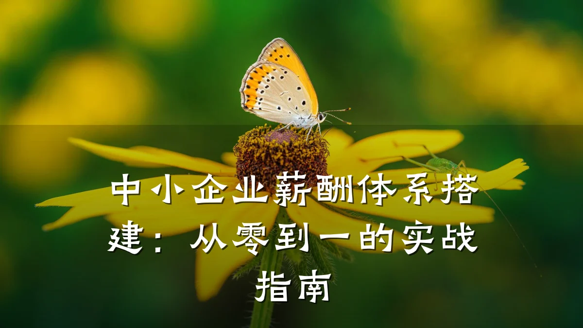 中小企业薪酬体系搭建:从零到一的实战指南