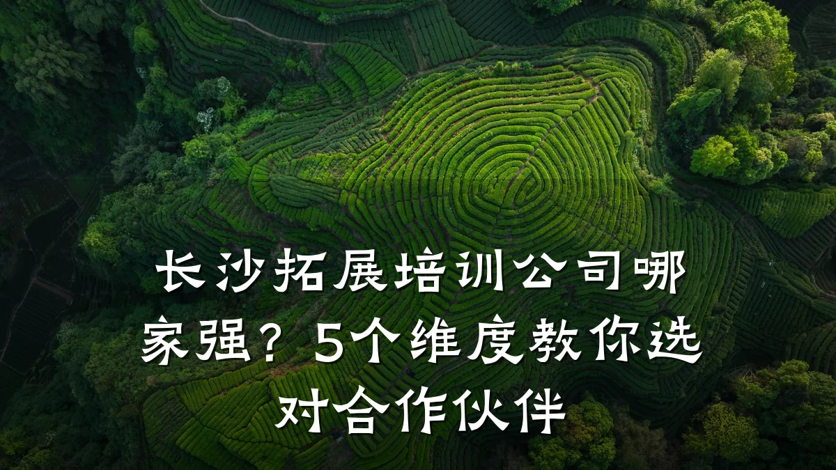 长沙拓展培训公司哪家强?5个维度教你选对合作伙伴