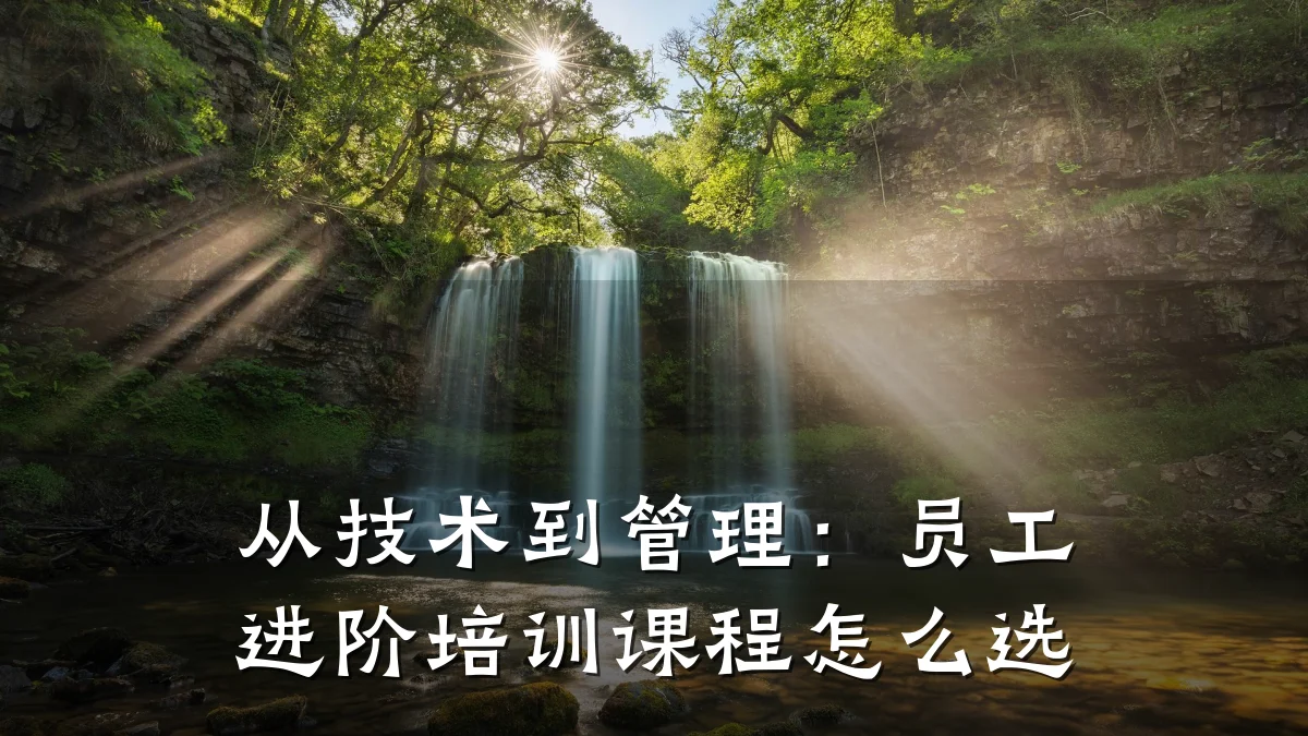 从技术到管理:员工进阶培训课程怎么选