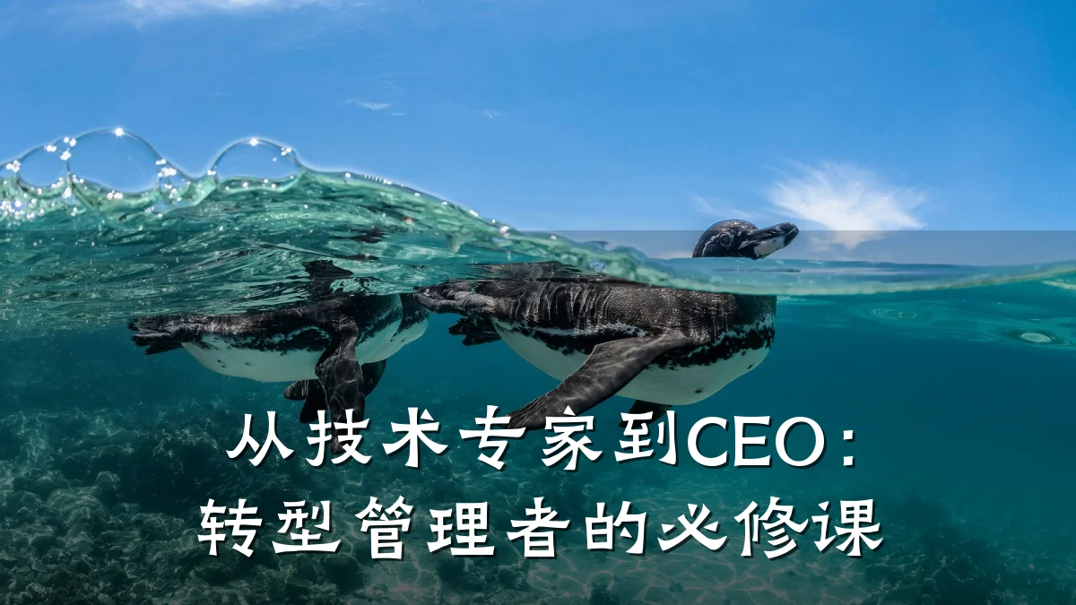 从技术专家到CEO:转型管理者的必修课