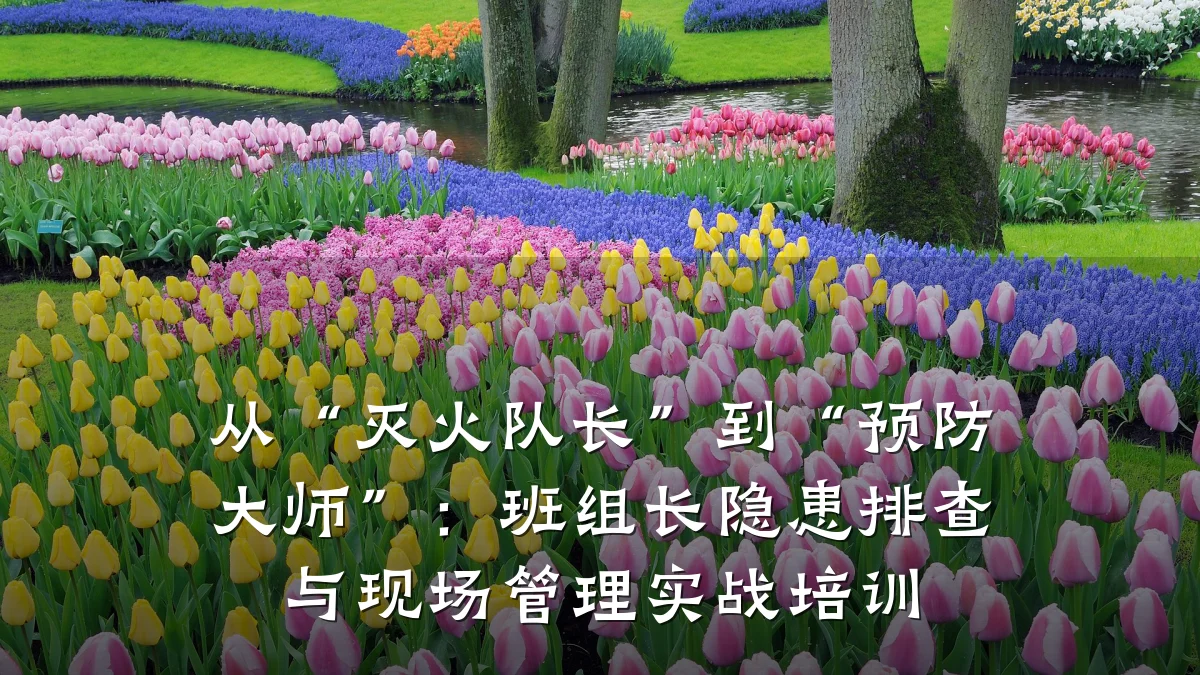 从“灭火队长”到“预防大师”:班组长隐患排查与现场管理实战培训
