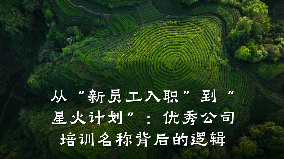 从“新员工入职”到“星火计划”:优秀公司培训名称背后的逻辑