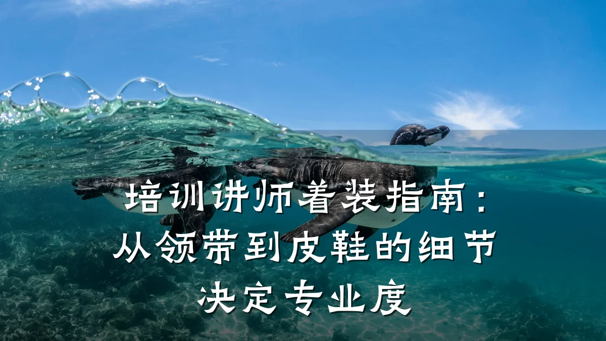 培训讲师着装指南:从领带到皮鞋的细节决定专业度