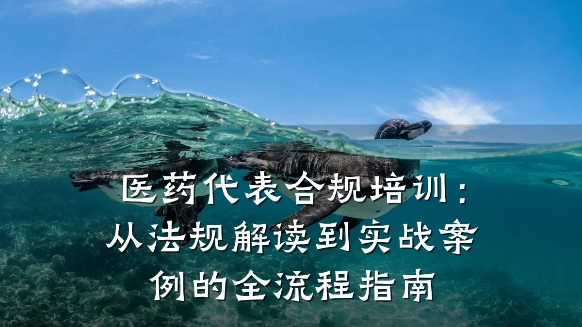 医药代表合规培训:从法规解读到实战案例的全流程指南