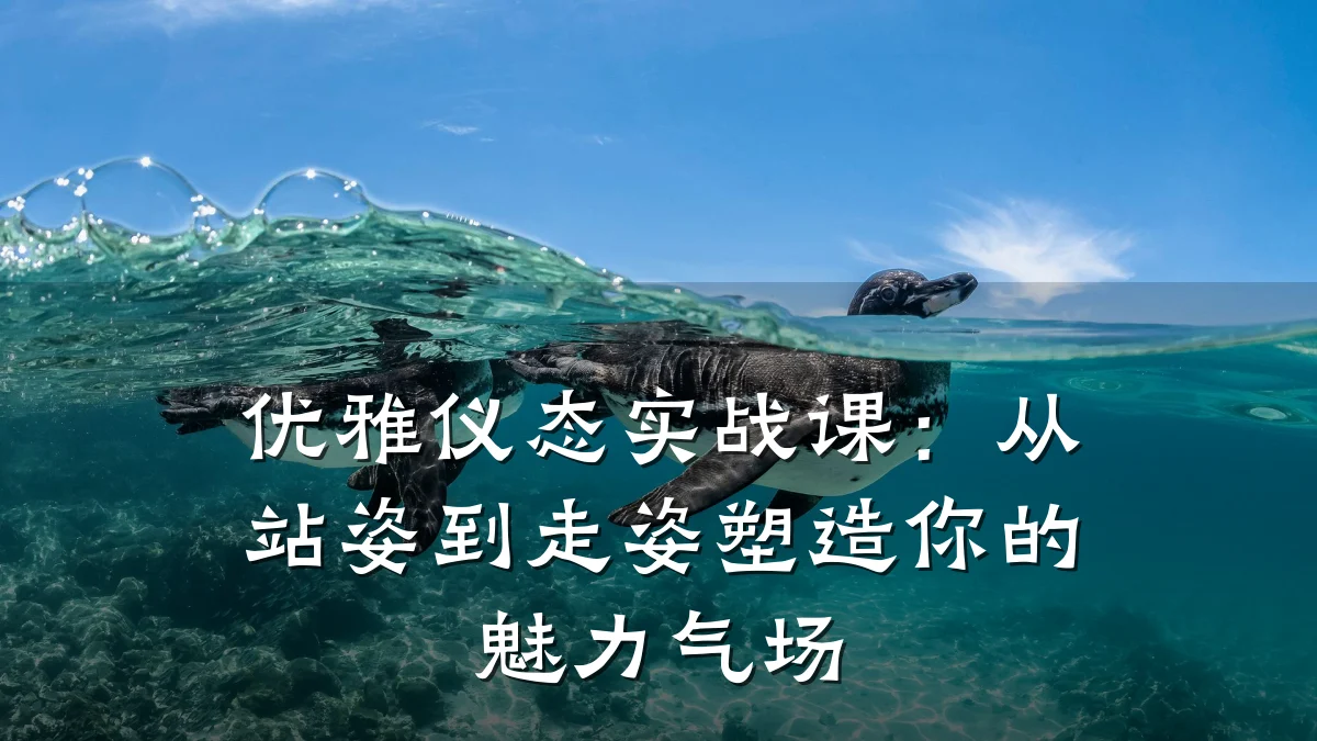优雅仪态实战课:从站姿到走姿塑造你的魅力气场