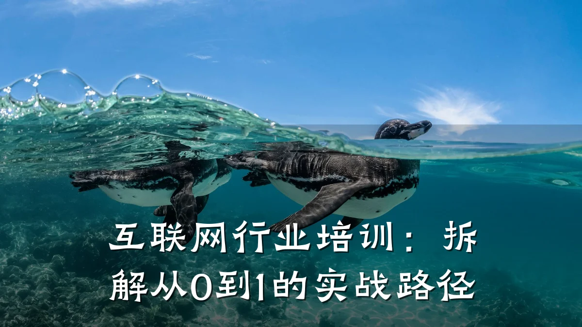 互联网行业培训:拆解从0到1的实战路径