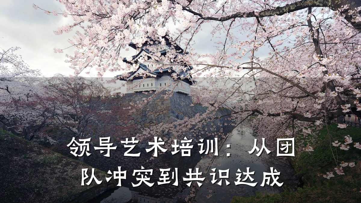 领导艺术培训:从团队冲突到共识达成