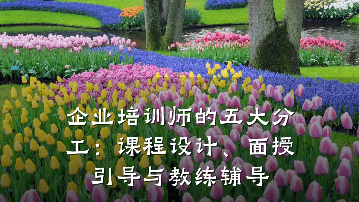 企业培训师的五大分工:课程设计、面授引导与教练辅导