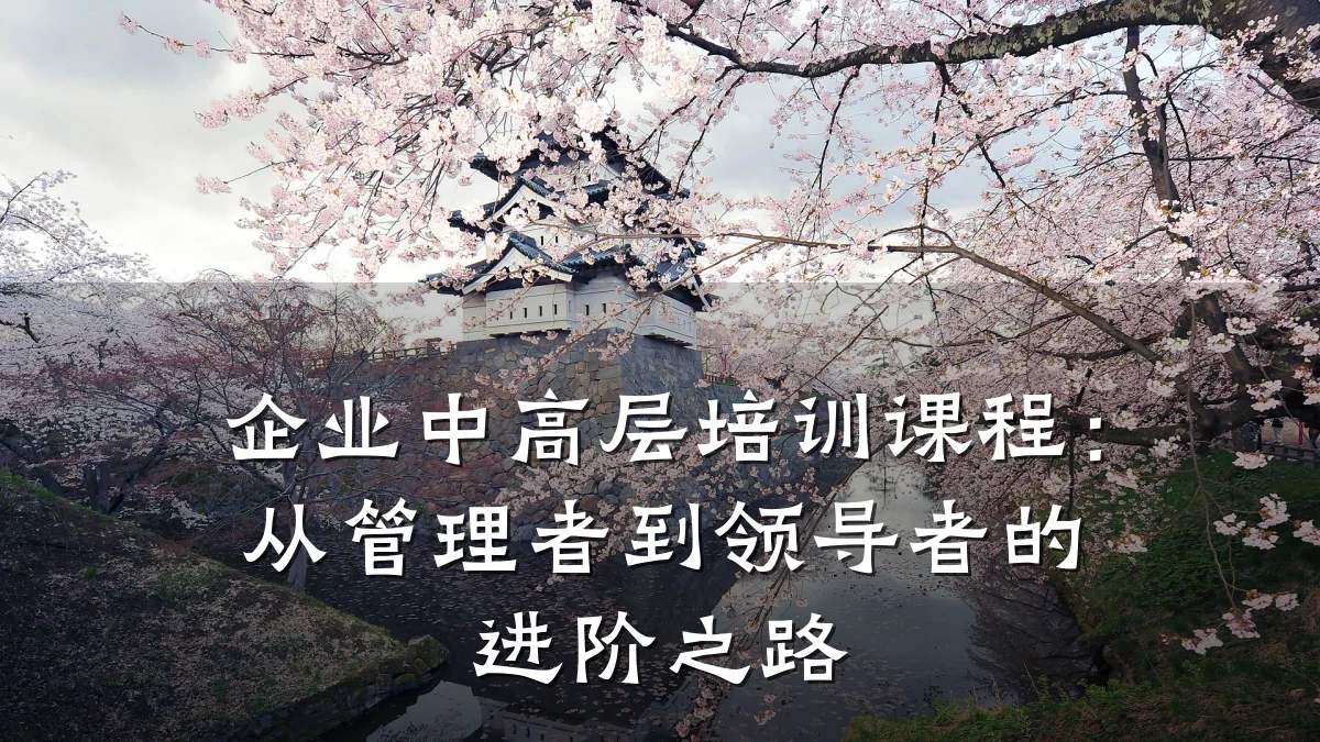 企业中高层培训课程:从管理者到领导者的进阶之路