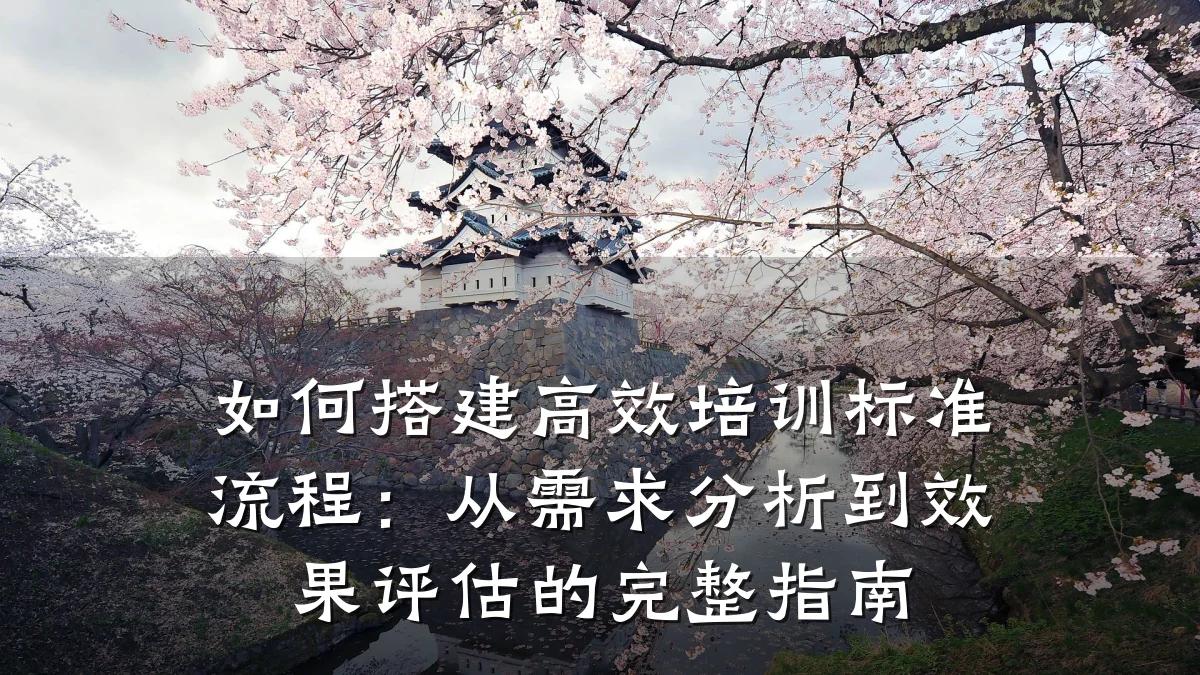 如何搭建高效培训标准流程:从需求分析到效果评估的完整指南