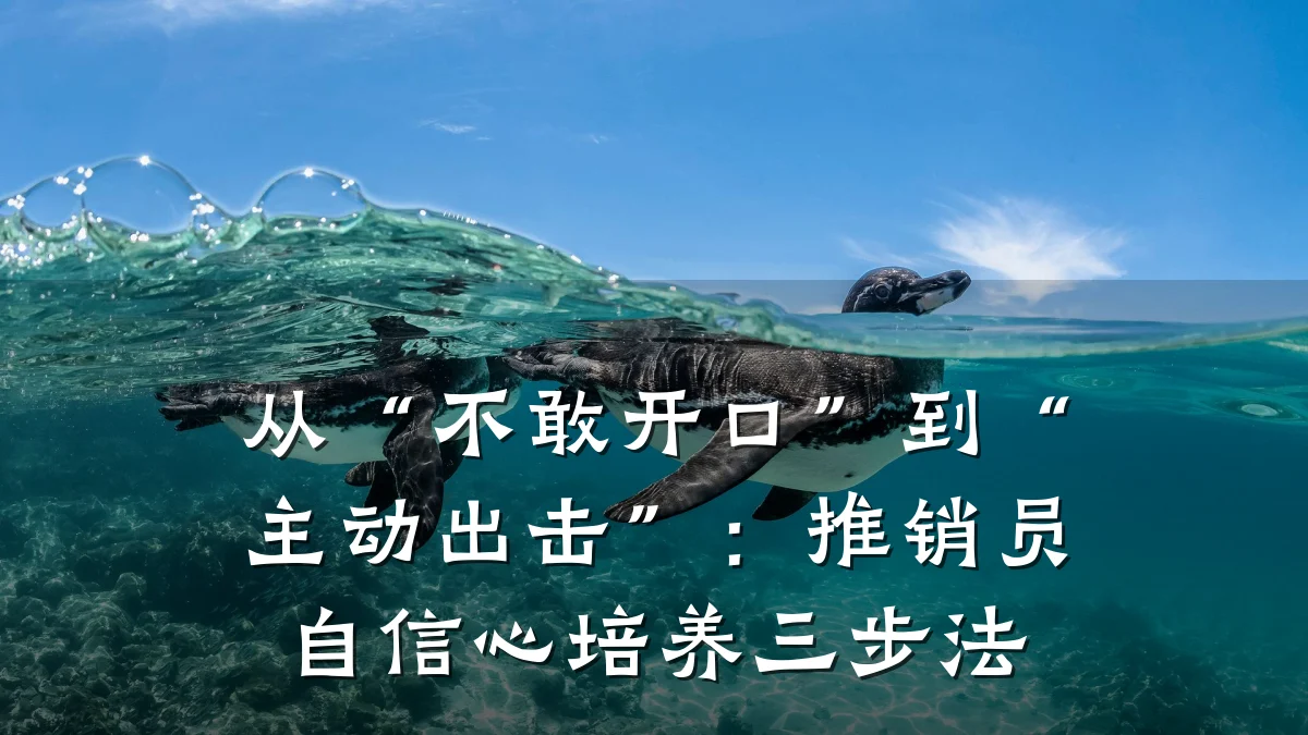 从“不敢开口”到“主动出击”:推销员自信心培养三步法