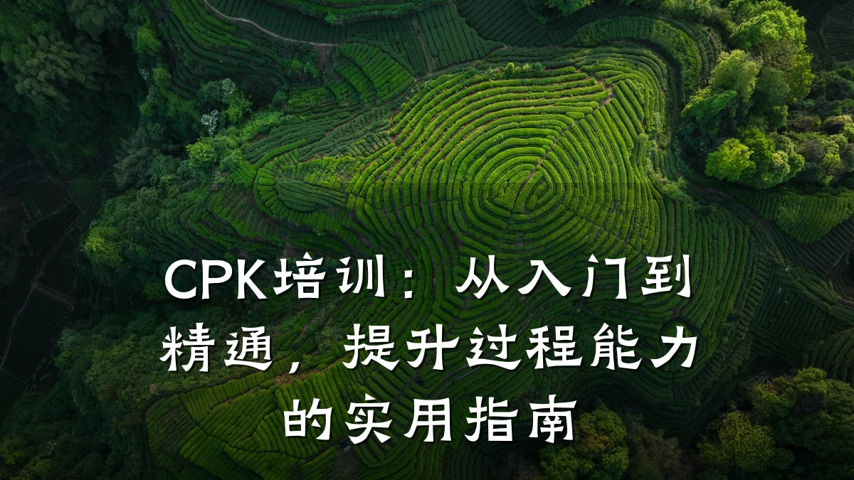 CPK培训:从入门到精通,提升过程能力的实用指南
