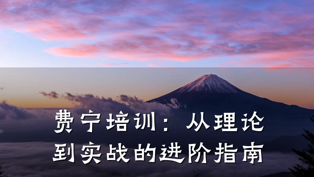 费宁培训:从理论到实战的进阶指南