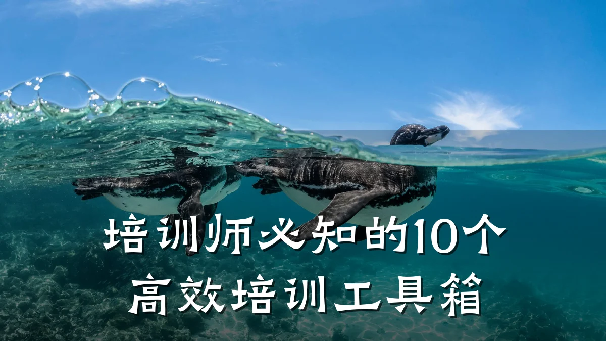 培训师必知的10个高效培训工具箱