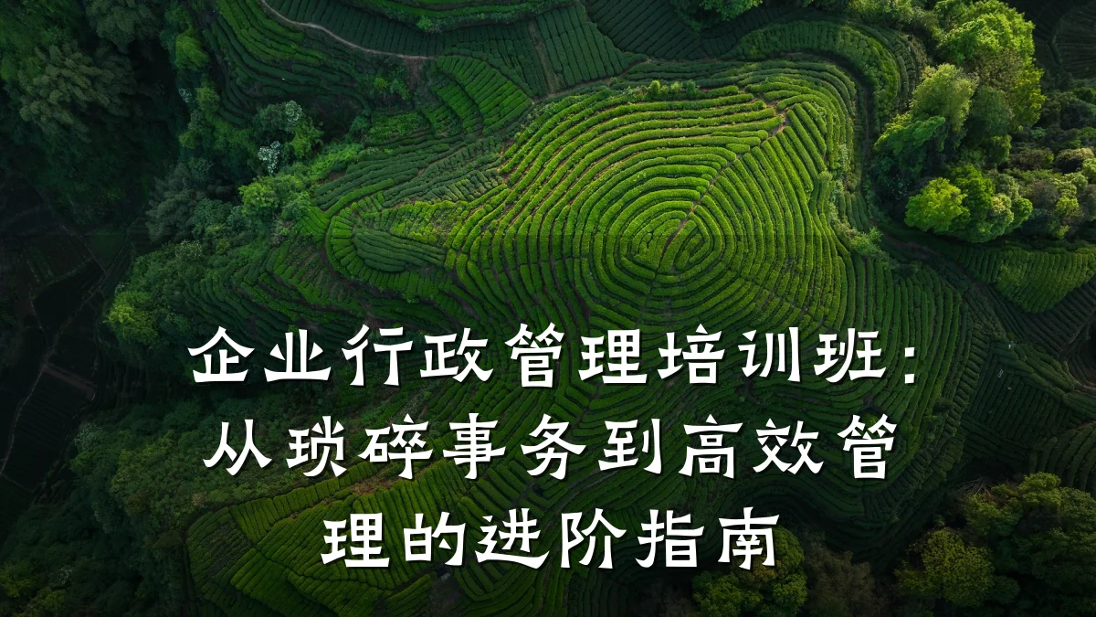 企业行政管理培训班:从琐碎事务到高效管理的进阶指南