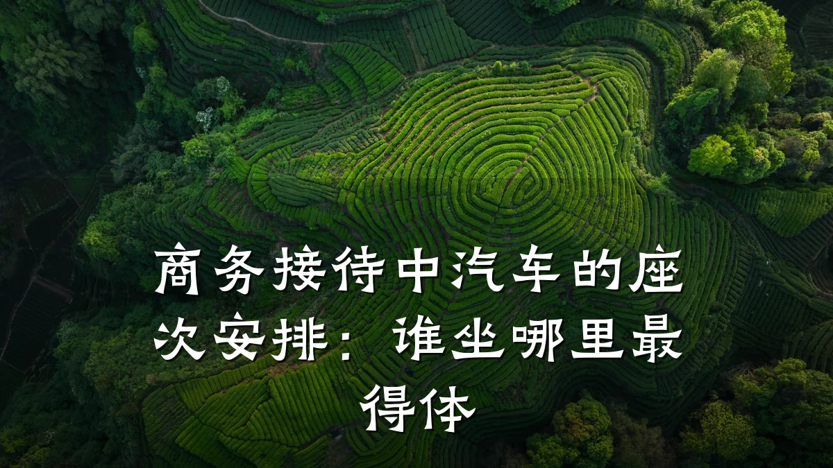 商务接待中汽车的座次安排:谁坐哪里最得体