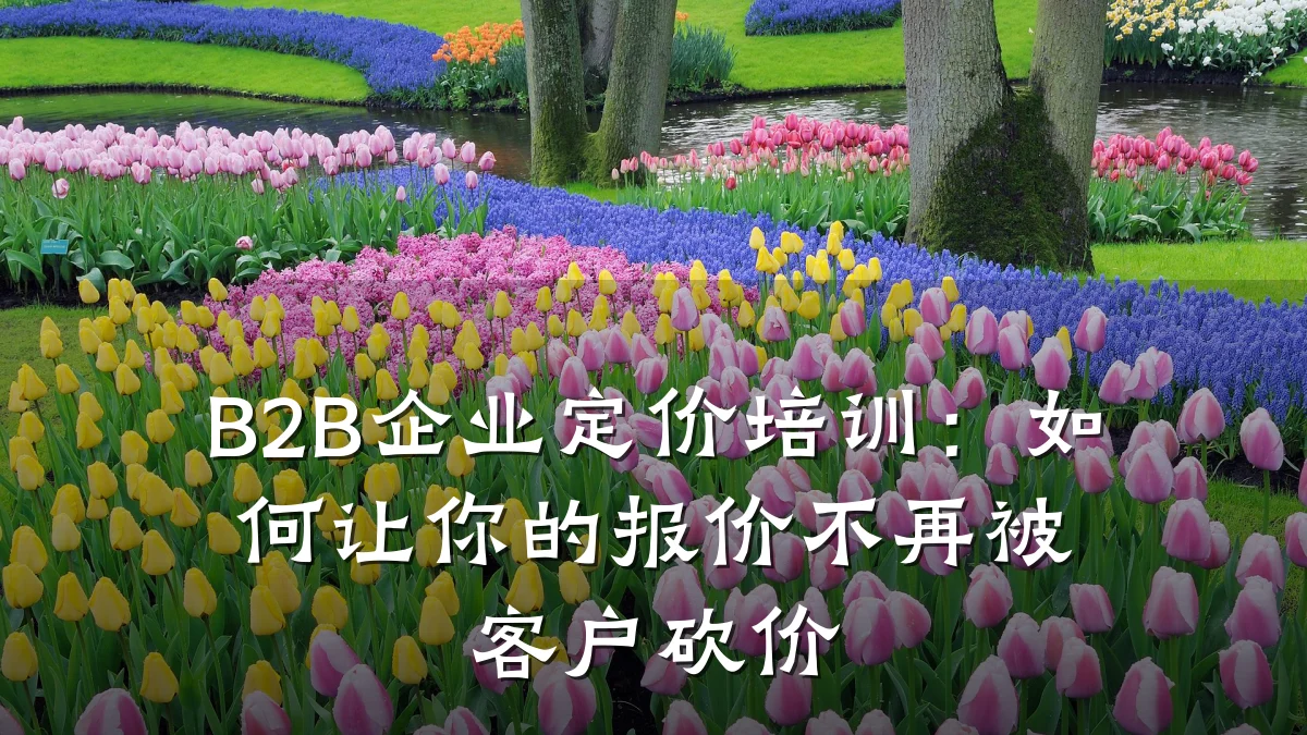 B2B企业定价培训：如何让你的报价不再被客户砍价