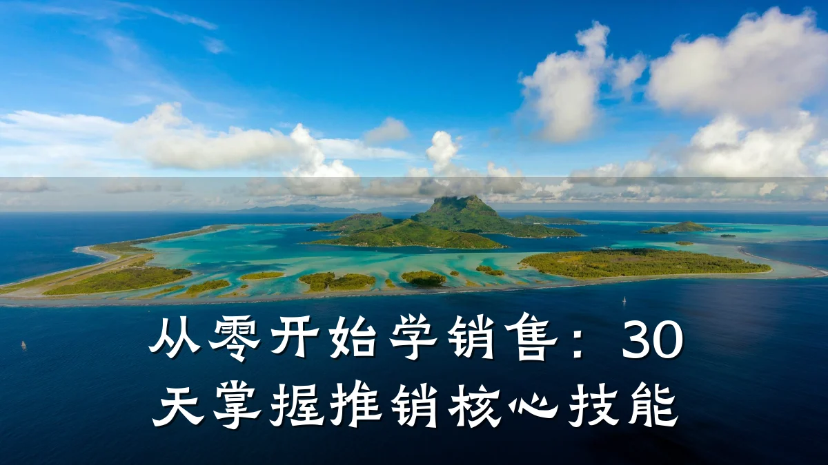 从零开始学销售:30天掌握推销核心技能