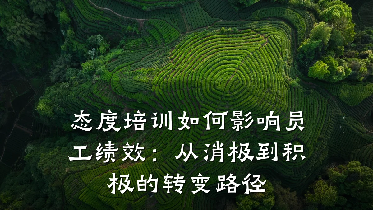 态度培训如何影响员工绩效:从消极到积极的转变路径