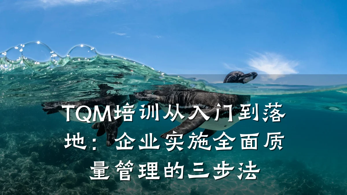 TQM培训从入门到落地:企业实施全面质量管理的三步法