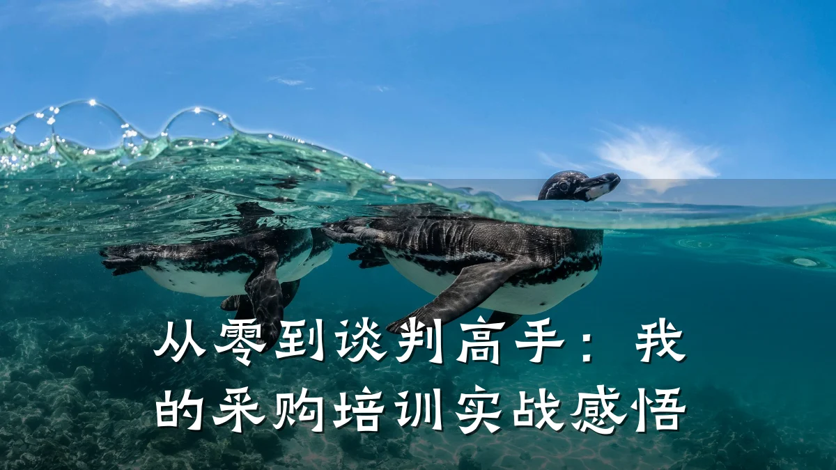 从零到谈判高手:我的采购培训实战感悟