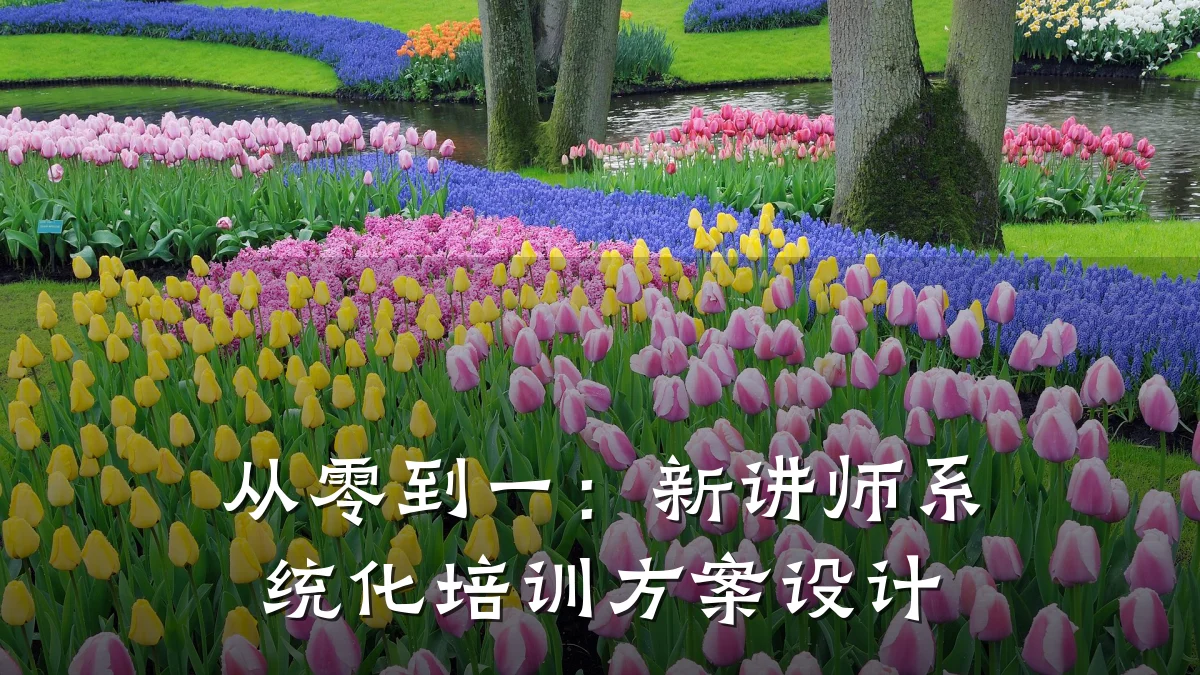 从零到一:新讲师系统化培训方案设计