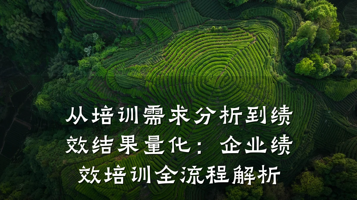 从培训需求分析到绩效结果量化:企业绩效培训全流程解析