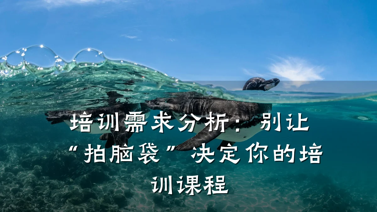 培训需求分析:别让“拍脑袋”决定你的培训课程