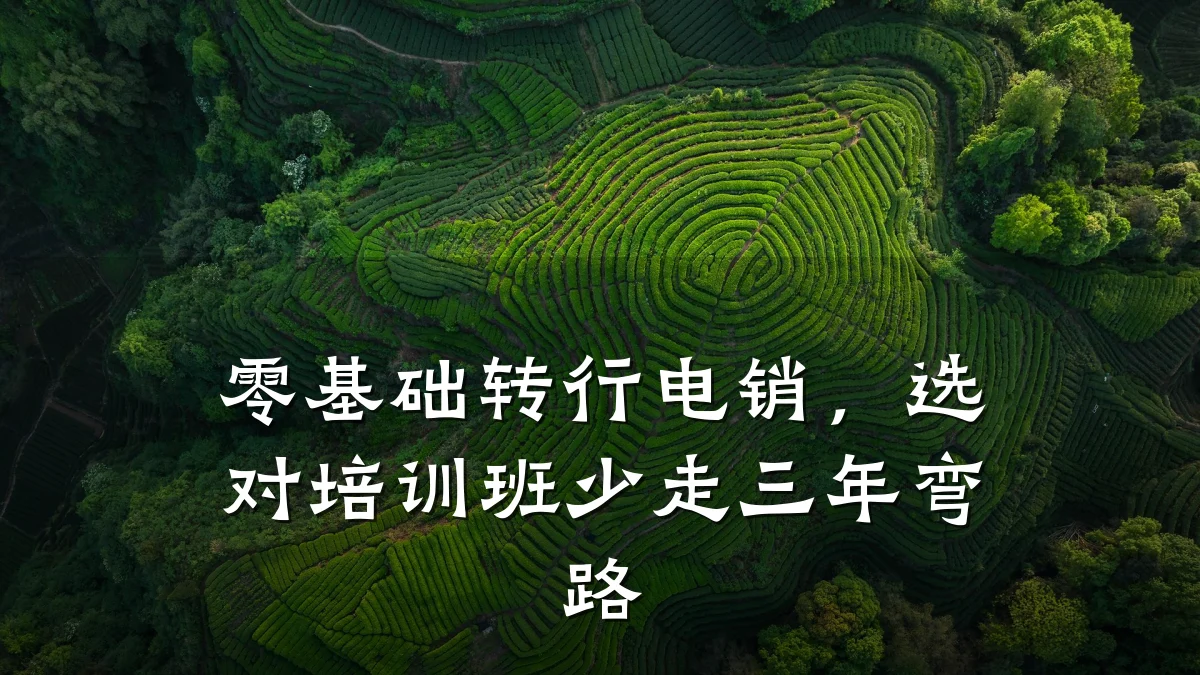 零基础转行电销,选对培训班少走三年弯路