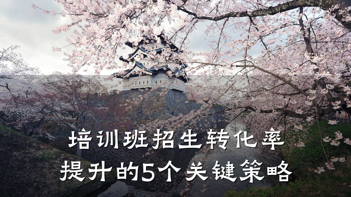 培训班招生转化率提升的5个关键策略