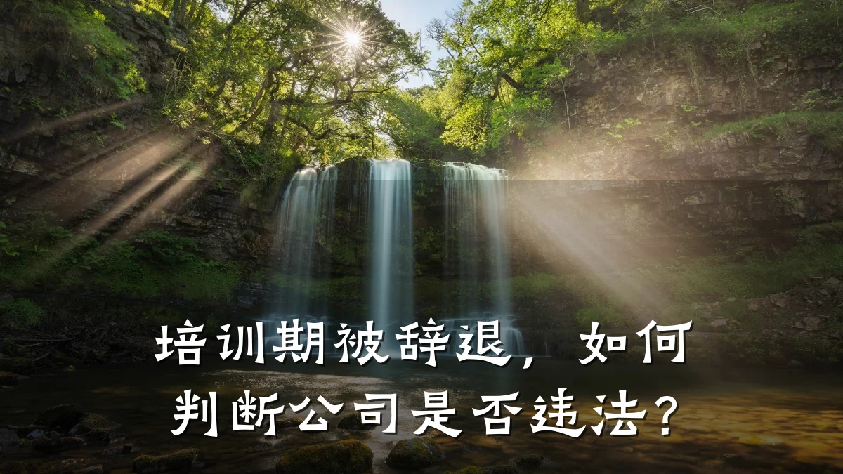 培训期被辞退,如何判断公司是否违法?