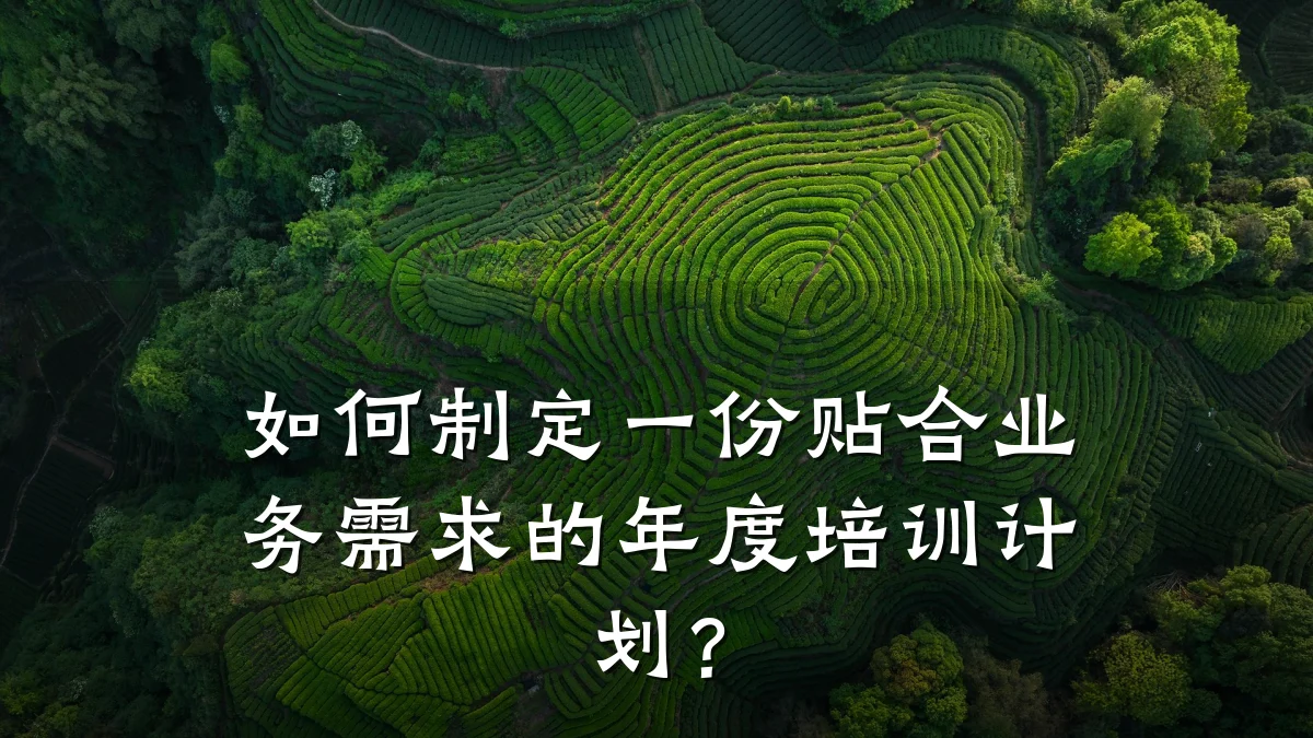 如何制定一份贴合业务需求的年度培训计划?