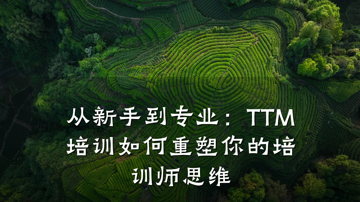 从新手到专业:TTM培训如何重塑你的培训师思维