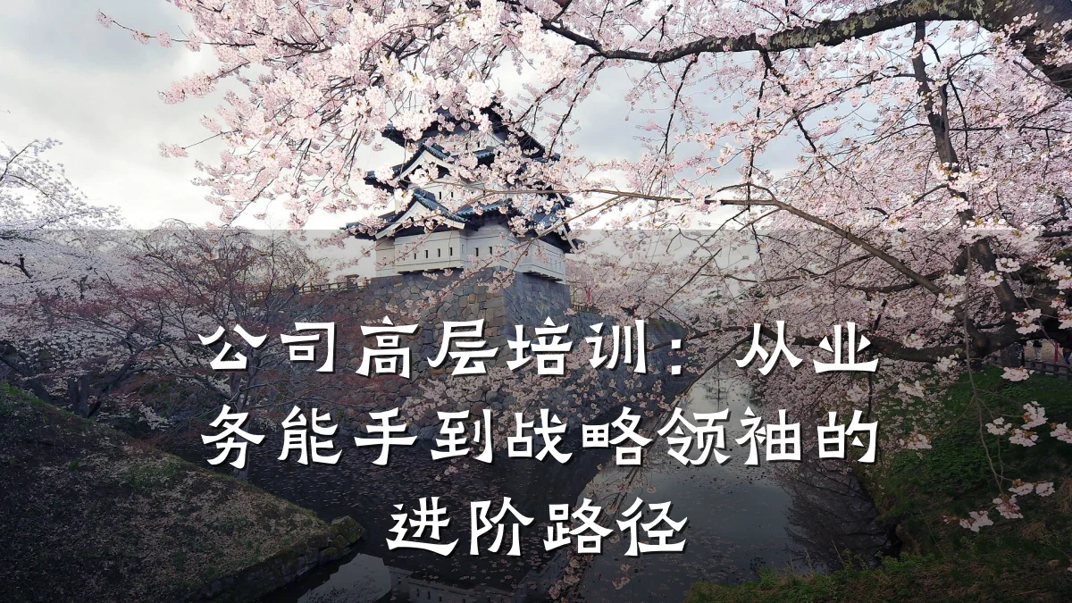 公司高层培训：从业务能手到战略领袖的进阶路径