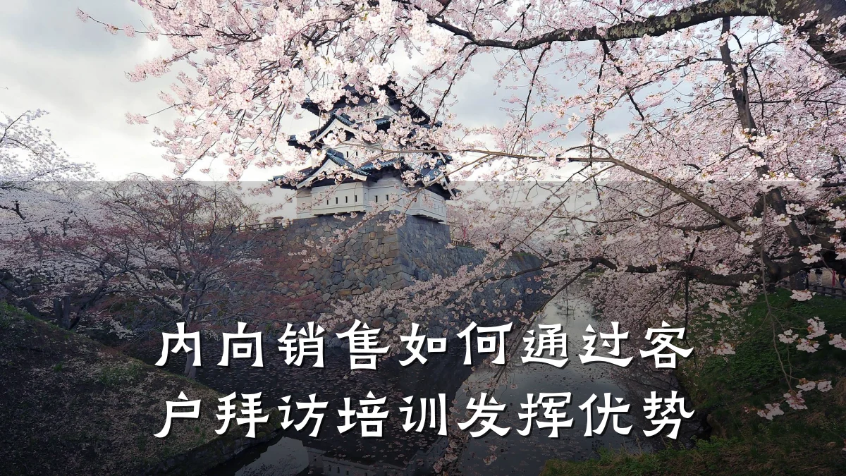 内向销售如何通过客户拜访培训发挥优势