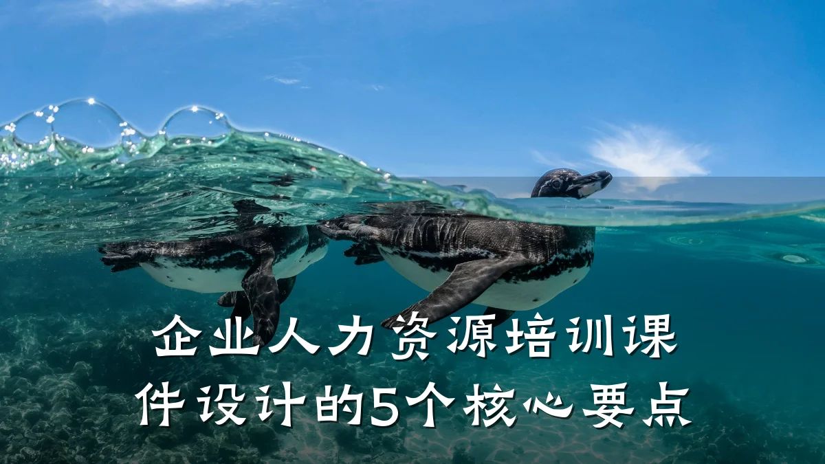 企业人力资源培训课件设计的5个核心要点