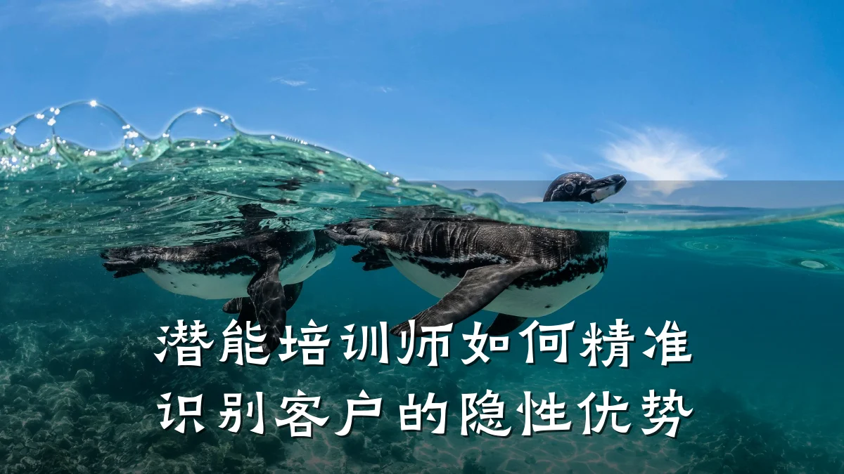 潜能培训师如何精准识别客户的隐性优势