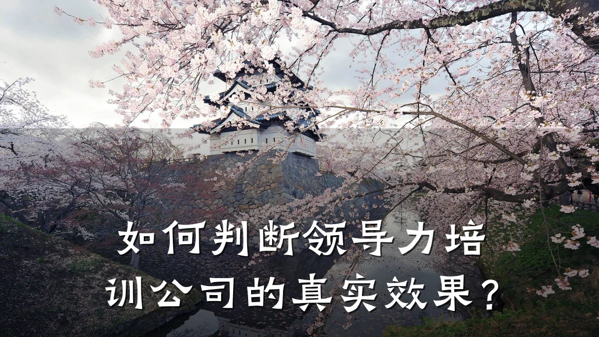 如何判断领导力培训公司的真实效果?