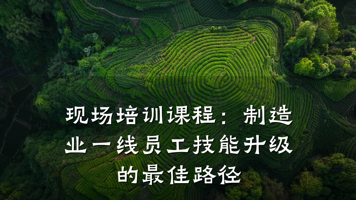 现场培训课程:制造业一线员工技能升级的最佳路径